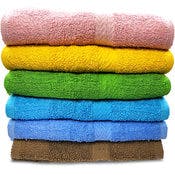 Terry Bath Towels -  Assorted Colors, 22" x 44"