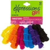 Ponytail Twisters - 12 Pack, Assorted Colors
