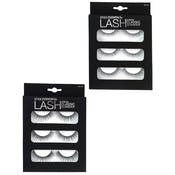 Classic Fake Eyelashes - 3-Pack, Black, 2 Styles