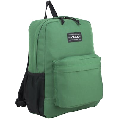 16.5" Classic Cruise Backpacks - Forest Green, 2 Mesh Side Pockets