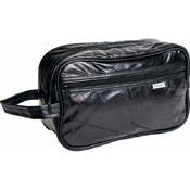 Travel Bags - 11", Black, Genuine Leather