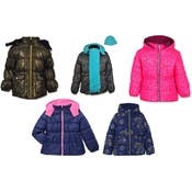 Toddler Girl's Puffer Jackets - Assorted, 2T-4T
