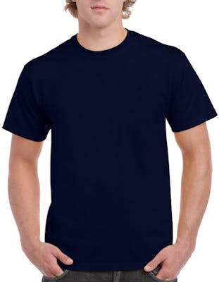 Irregular Gildan T-Shirts - Navy, Small