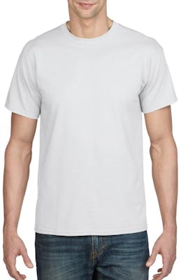 Irregular Gildan Short Sleeve T-Shirt - White, Medium