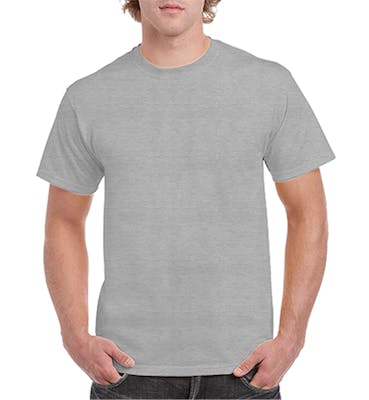 Irregular Gildan T-Shirt - Ash Grey, XL