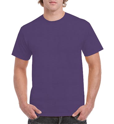 Irregular Gildan T-Shirt - Purple, XL
