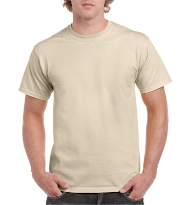 Gildan Irregular Men's T-Shirt - Sand, Large