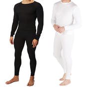 Adult Thermal Underwear Sets - Black, Small