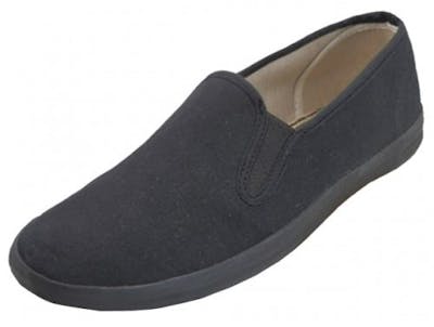 Women's Slip-on Canvas Shoes - Size 6-11, Black