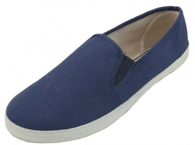 Men's Slip-on Canvas Shoes - Navy, Sizes 7-13