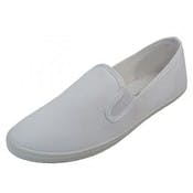 Women's Slip on Canvas Shoes - White, Size 6-11