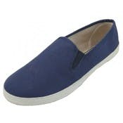 Men's Slip-on Canvas Shoes - Navy, Sizes 7-13