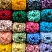 Knitting Yarn - Solids & Stripes, 100 Rolls
