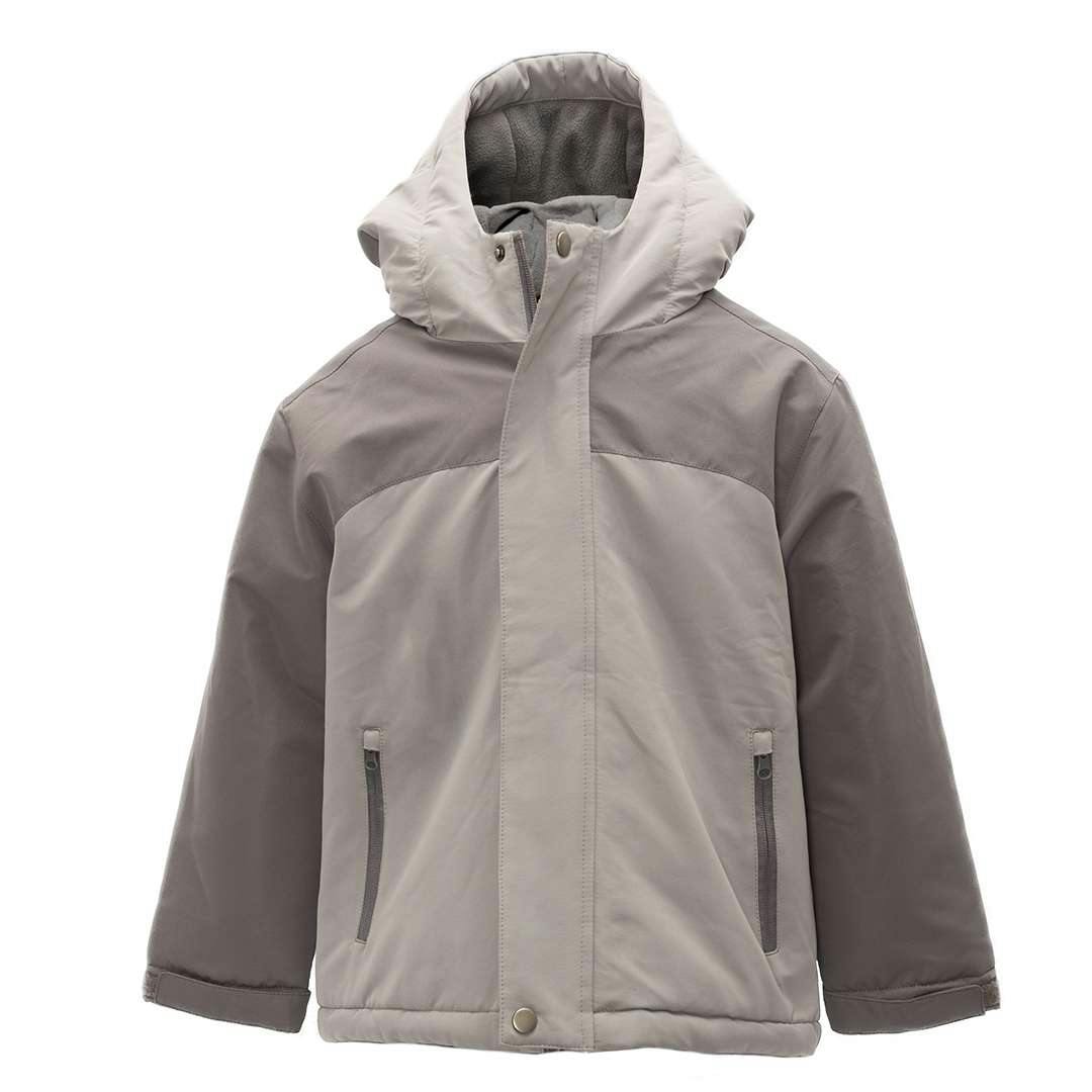 Toddlers' Color Block Jackets - 2T-5T, Hooded, Grey