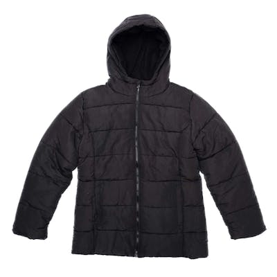 Women's Fleece-Lined Hooded Jackets - Black, S-XL
