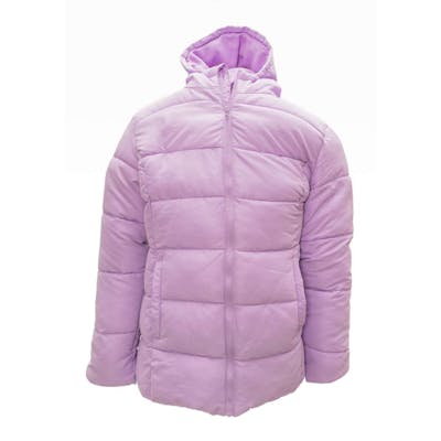 Women's Fleece-Lined Hooded Jackets - Lilac, S-XL