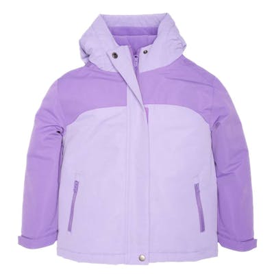 Toddlers' Color Block Jackets - 2T-5T, Hooded, Lilac