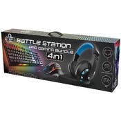 Battle Station 4-in-1 Accessories Bundles - Keyboard, Mouse, Pad, & Headset