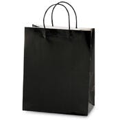 Large Gift Bags - Black, 10.5" x 13" x 5.5"