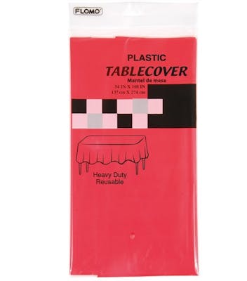 Rectangular Table Covers - Red, 54" x 108"