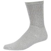 Cotton Crew Sport Socks - Grey, 9-11, Stretch Knit