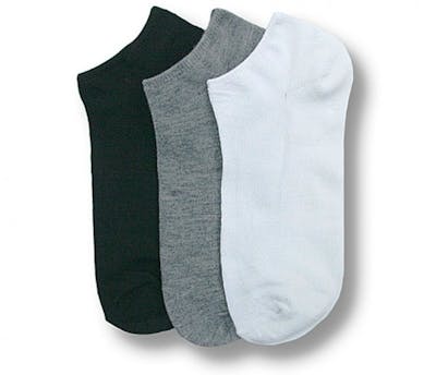 Women's No-Show Socks - Size 9-11, 3 Colors
