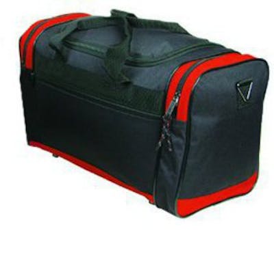 Duffel Bags - Black/Red, 17"