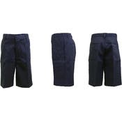 Boys' Uniform Shorts - Size 5, Navy, Flat Front