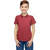 Boys' Uniform Polo Shirts - Burgundy, Short Sleeve, Size 16-20