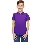 Boys' Uniform Polo Shirts - Grape, Short Sleeve, Size 8 - 14