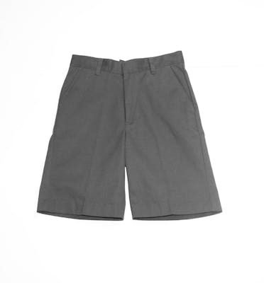 Boys' Uniform Shorts - Sizes 4 - 7, Grey, Flat Front