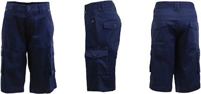 Boys' Uniform Shorts - Sizes 4 - 7, Navy, Cargo Style