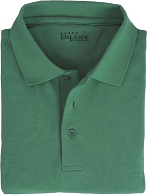 Big &amp; Tall Adult Uniform Polo Shirts - Hunter Green, Short Sleeve, 3X - 6X