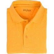 Big & Tall Adult Uniform Polo Shirts - Gold, Short Sleeve, 3X - 6X