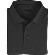 Big & Tall Adult Uniform Polo Shirts - Black, Short Sleeve, 3X - 6X