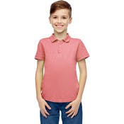 Boys' Uniform Polo Shirts - Pink, Short Sleeve, Size 4 - 7