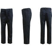 Men's Uniform Pants - Size 28 - 34, Black, Flat Front, Twill