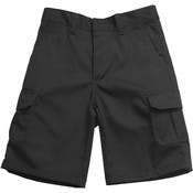 Men's Uniform Shorts - Sizes 30-42, Black, Cargo Style