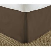 Premium Bed Skirts - Chocolate, Queen, Pleated