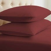 Microfiber Pillowcase Sets - Burgundy, King, 2 Pack