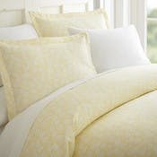 Duvet Cover Sets - Ivory, Wheat Floral, Queen, 3 Piece