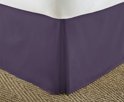 Premium Bed Skirts - Purple, Cali King, Pleated