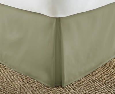 Premium Bed Skirts - Sage, Cali King, Pleated