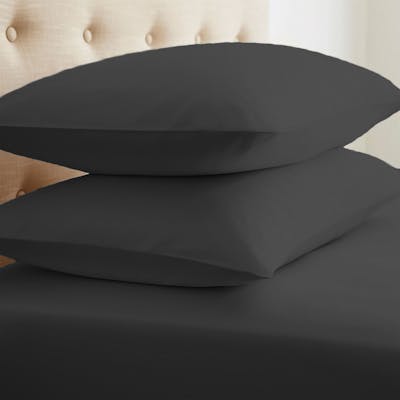 Microfiber Pillowcase Sets - Black, Standard, 2 Pack