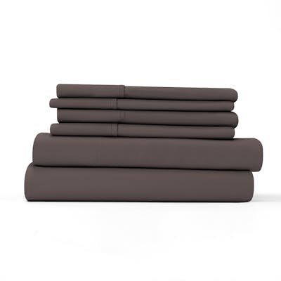 Microfiber Bed Sheet Sets - Chocolate, Twin, 3-Piece, Double-Brushed