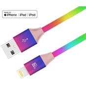 4' Lightning USB Cables - Rainbow, Apple MFi Certified