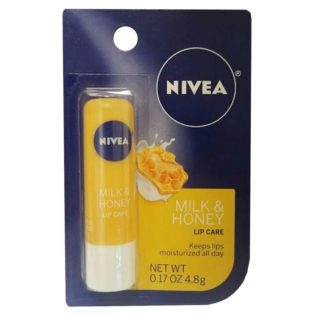 Nivea Lip Care - Milk & Honey, 0.17oz