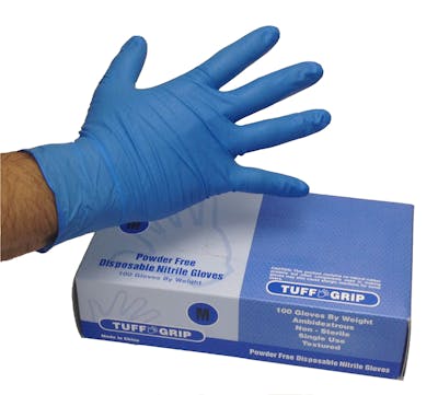 Nitrile Disposable Powder-Free Gloves - Size Small, 4 mil