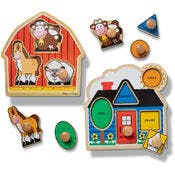 Jumbo Knob Puzzles - Barn & House