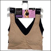 Women's Comfort Bras - Nude/Black, S-3X